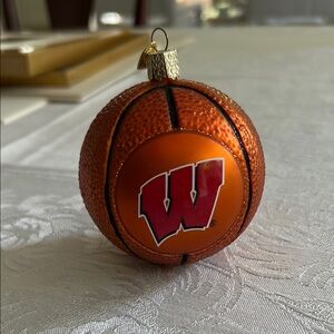 Old World University of Wisconsin Basketball  Ornament